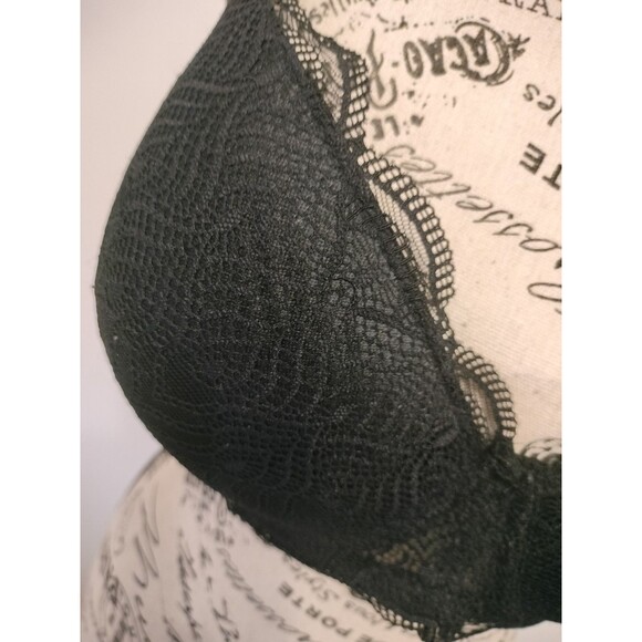 NWOT! Delta Burke Black Lace Underwire Bra Style 4512-120 Size 40D - Picture 2 of 7